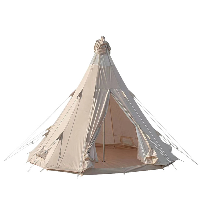 Glampingtält Teepee Beige Ø5 x 3,5 m Blue Moose 
